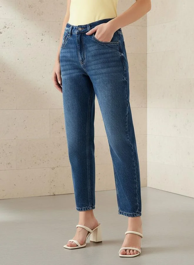 Splash FAV Women Mom Fit High-Rise Jeans