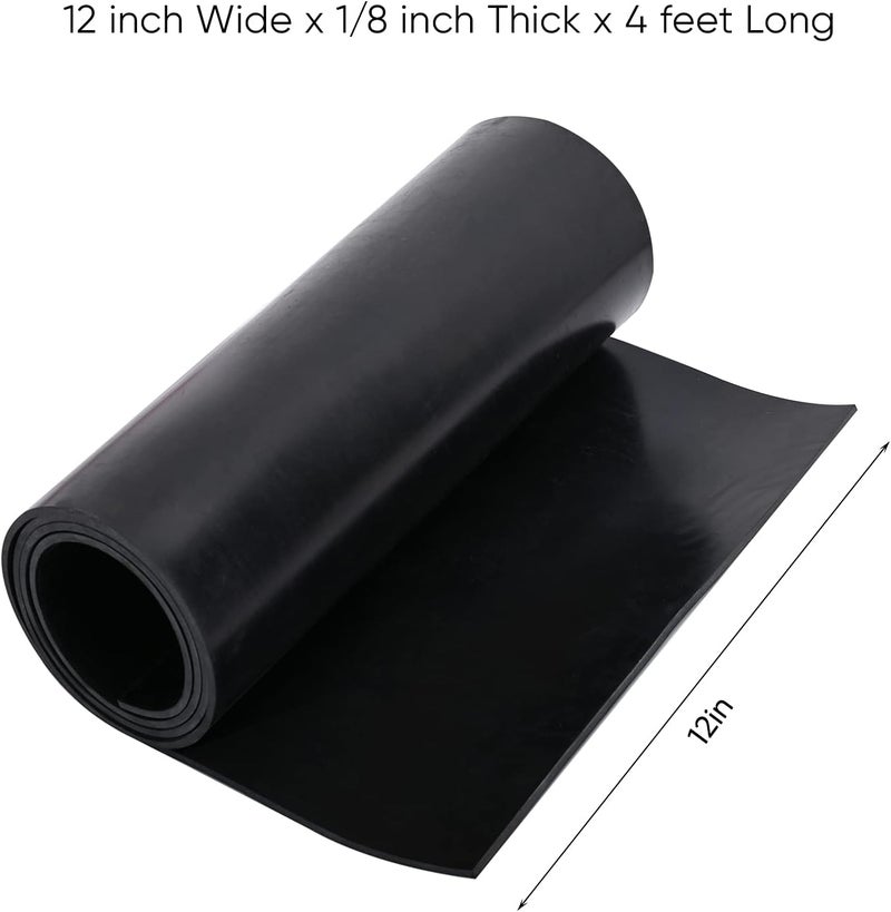 ToLanbbt Neoprene Rubber Gasket Strip - Waterproof, 1/8 Inch Thick x 12 Inch Wide x 4 Feet Long - Image 2