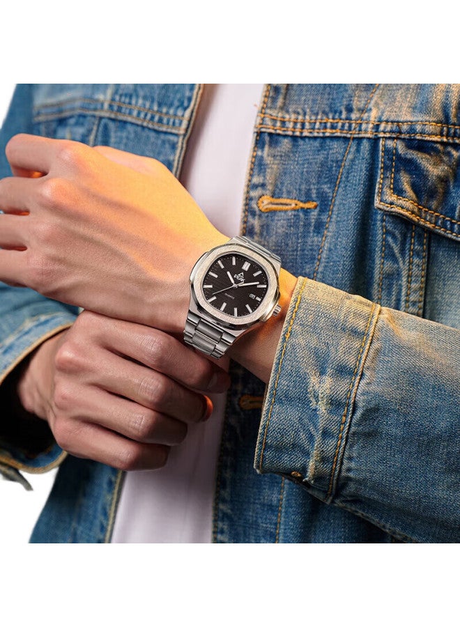 PEAK Mihai Yingyu Series Men'S Watch, Luminous, Waterproof, Mechanical Style, Versatile, Student Trendy Quartz Wristwatch - Image 2