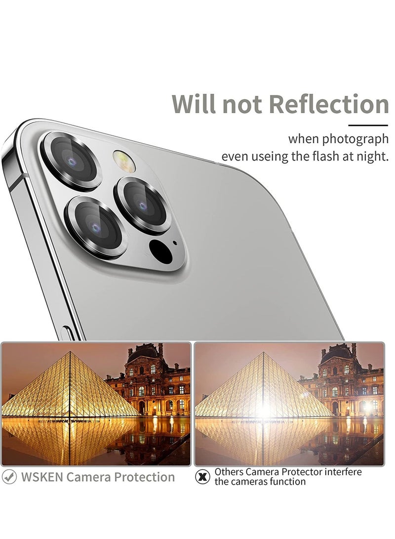 iPhone 13 Pro Max (6.7 inch)/ (6.1 inch) Camera Lens Protector,Anti Scrach HD Tempered Glass Metal Screen Protector - Image 4