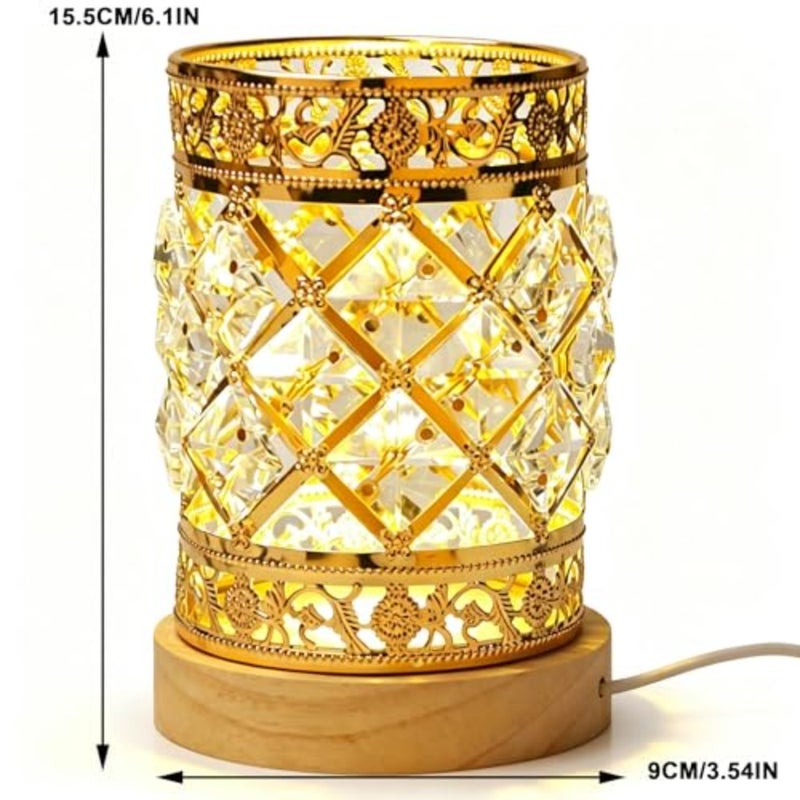 LED Crystal Night Light Multi-Purpose Organizer for Pens, Makeup Brushes and Fragrant Stones - Image 4