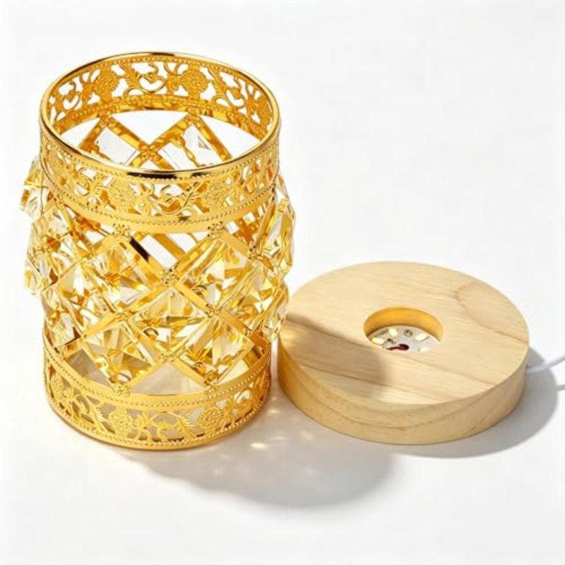 LED Crystal Night Light Multi-Purpose Organizer for Pens, Makeup Brushes and Fragrant Stones - Image 5