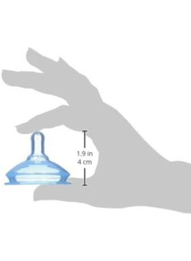 ذا فيرست ييرز عبوة من حلمتين من GumDrop لحديثي الولادة - تدفق بطيء، سيليكون ناعم، خالية من مادة BPA - لزجاجات GumDrop العريضة (أزرق) - Image 3