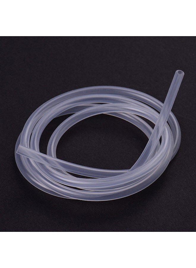 Generic - Transparent Food Grade Silicone Tube Flexible Hose Pipe Silicone Tubing for Dosing Pump Peristaltic Pump for Aquarium Lab Chemical Analytical Water Liquid 1M Long, 3mm*5mm - Image 1