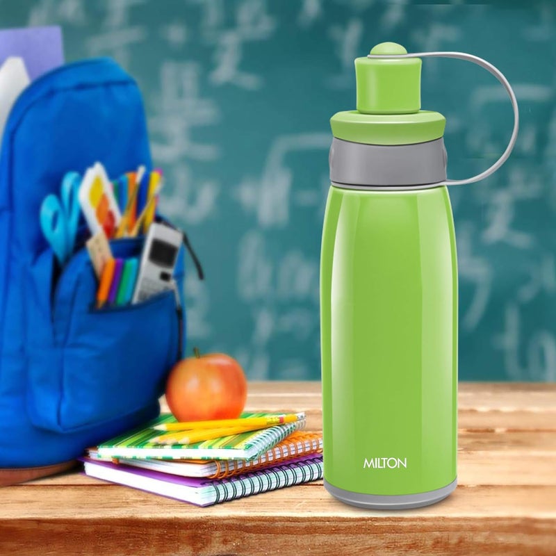 Milton MILTON Bravo 400 Stainless Steel Sports Water Bottle, 400 ml/72 mm, Green - Image 4