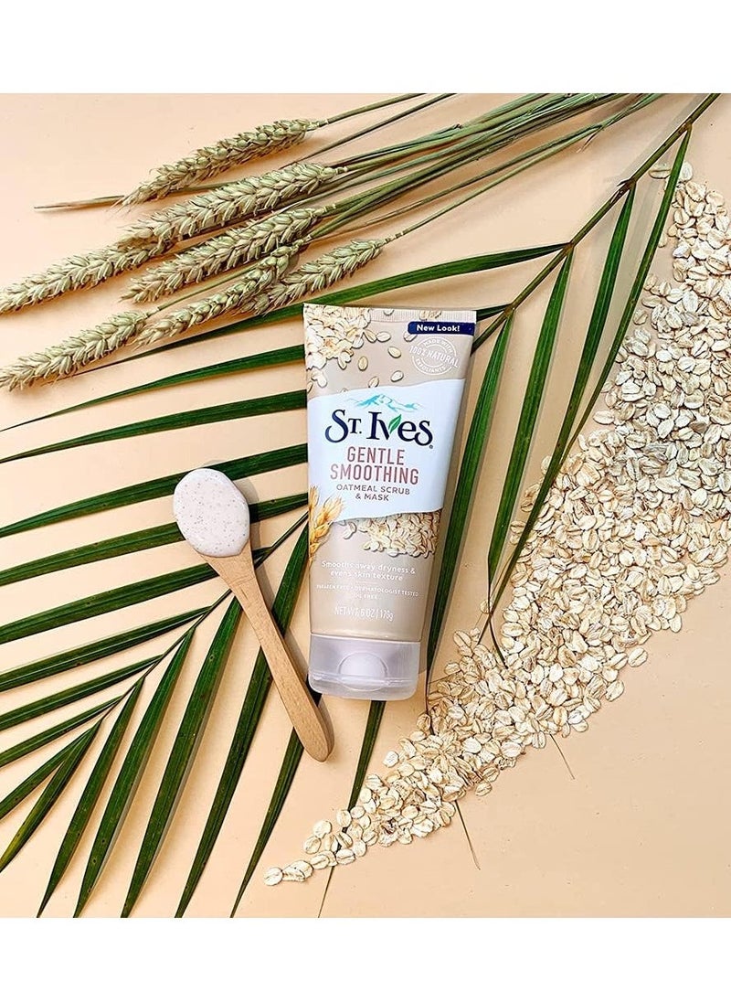 ST. Ives Gentle Smoothing Scrub And Mask Oatmeal 170g  - Image 3