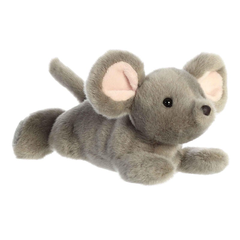 Aurora Adorable Mini Flopsie Missy Mouse Stuffed Animal Mini Companions Ready for Playful Adventures for Kids All Ages Toddlers Adults and Families Gray 8 Inches - Image 3