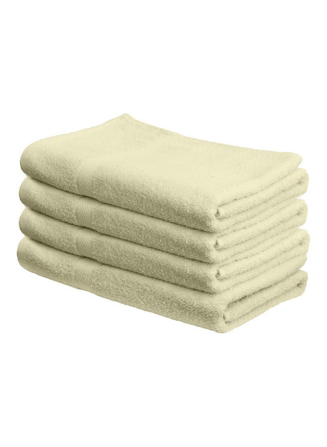 Princess 4-Piece Fast Absorbent Bath Towel Set Cream 70 x 140cm - Image 1