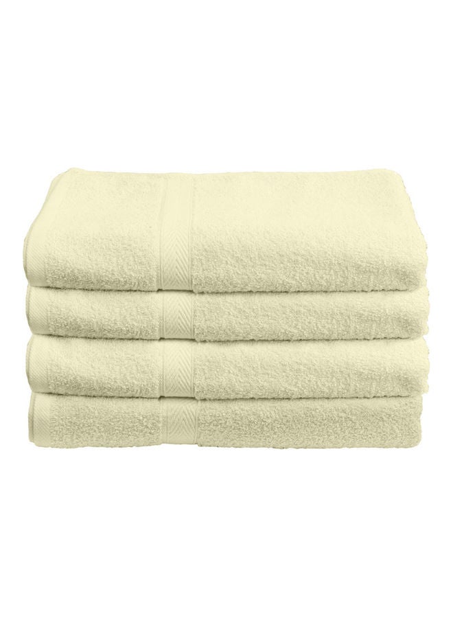 Princess 4-Piece Fast Absorbent Bath Towel Set Cream 70 x 140cm - Image 2