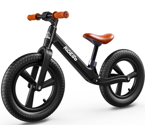 Ridego 14 Inch Balance Bike for Kids 36 Year OldLightweight Kids Bike with Adjustable Seat Push Bicycle with Air Rubber TiresRideon Toys Birthday Gift - Image 1