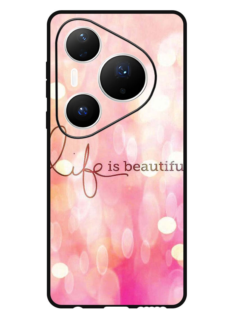 Theodor Case Compatible with Huawei Pura 80 Pro Plus 6.8 Inch Protection Shockproof Bumper Cover Life Is Beautiful - Image 1