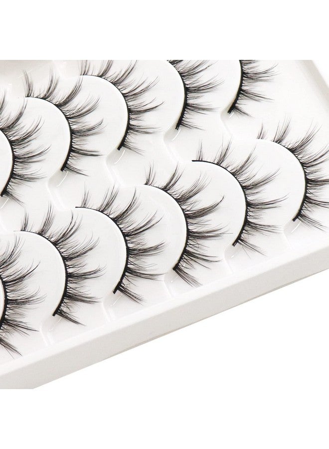فيليشا رموش صناعية ثلاثية الأبعاد من Manga Lashes ذات مظهر طبيعي مكونة من 6 أزواج من رموش الأنيمي الناعمة والخفيفة الوزن (913 ملم) - Image 4