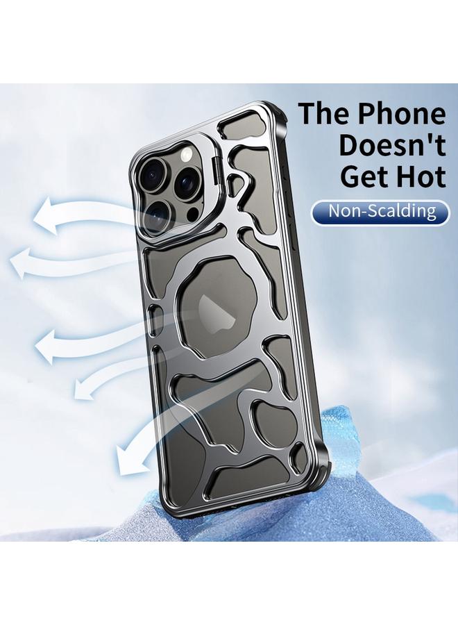 S-TOP Case For iPhone 16 Pro Max Auspicious Cloud Series MagSafe Metal Phone Case with Bracket - Image 5