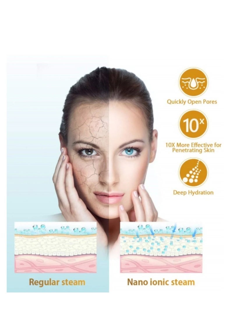 general Facial Steamer with Blackhead Kit - Nano Ionic Face Steamer for Deep Pore Cleaning, Home Facial Spa, Warm Mist Humidifier, Sauna & Sinuses Care - Water Refillable for Skin Care - Image 4