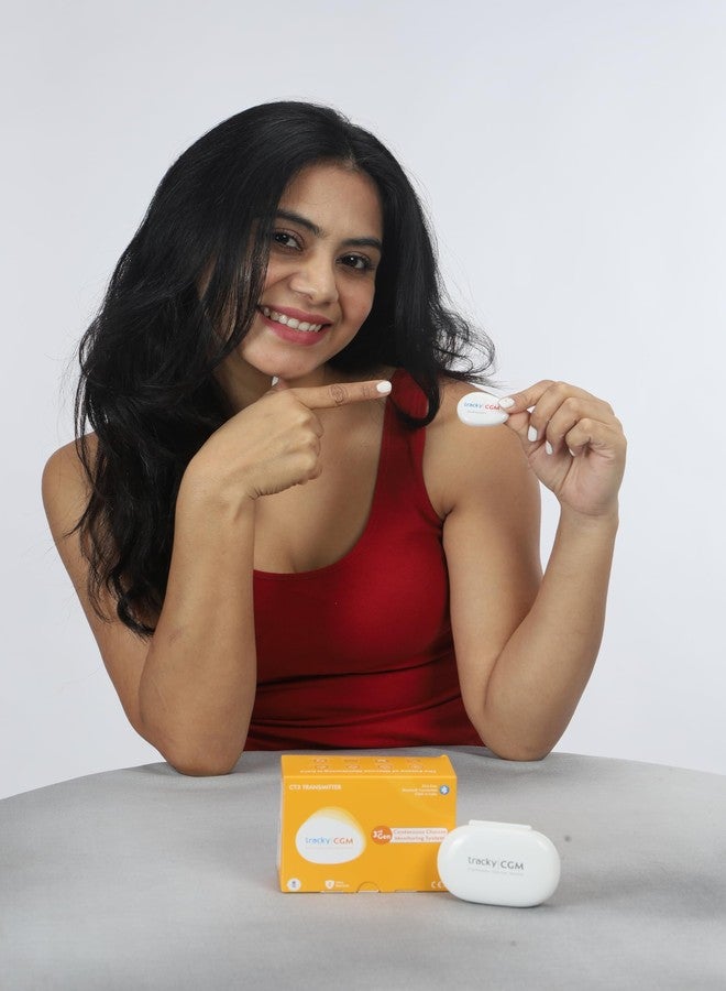 Tracky CGM Transmitter Only - Reusable Bluetooth Continuous Glucose Monitoring Transmitter, Real-Time App Sync, Rechargeable, Waterproof, Compatible with Tracky CGM Sensors - Image 2