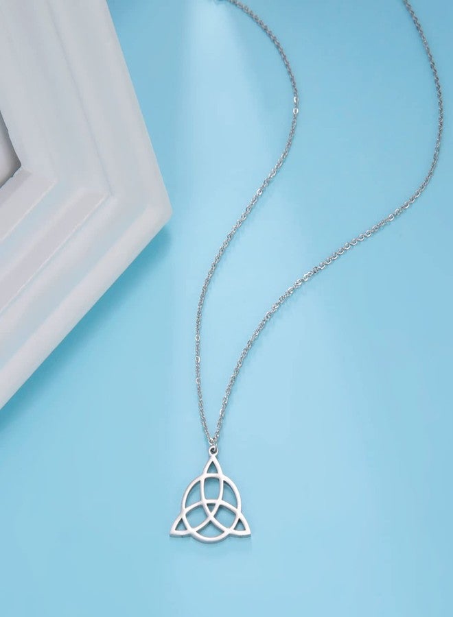 EUEAVAN Viking Necklace Sacred Triangle Protection Rune Necklace Keitel Symbol Pendant Vikings Pagan Norse Protective Jewellery Stainless Steel Irish Celtic Necklace Jewellery Gifts - Image 5