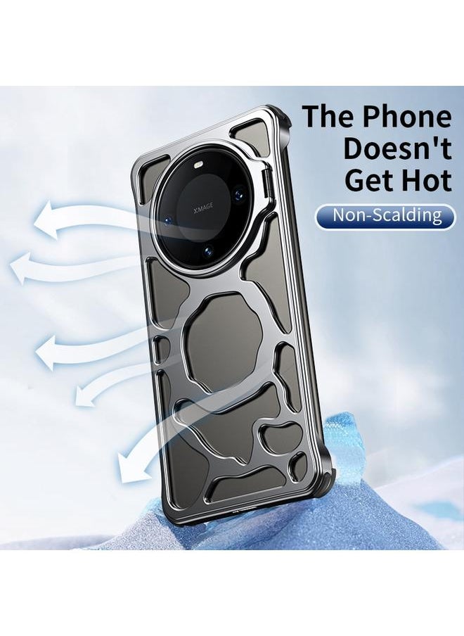 Green Tiger - Case For Huawei Mate 60 Pro+ Auspicious Cloud Series MagSafe Metal Phone Case with Bracket - Image 1