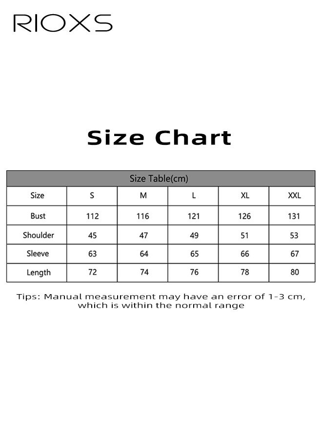 RIOXS Men's Casual Plaid Shirt, Hooded Long Sleeve Button Down Shirt , Loose Fit Cotton Blend Shirt with Open Front Lapel, Streetwear Shirt with Chest Pocket, Trendy Work Casual Shirt for Men, Spring Fall Layering Essential​ - Image 5