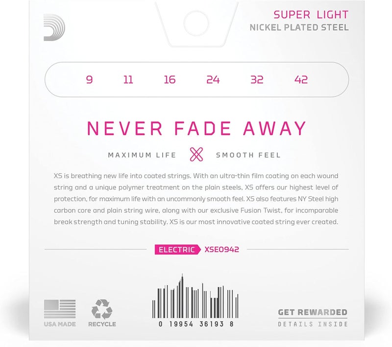 D'Addario XSE0942 Nickel Wound Electric Guitar Strings - Image 5