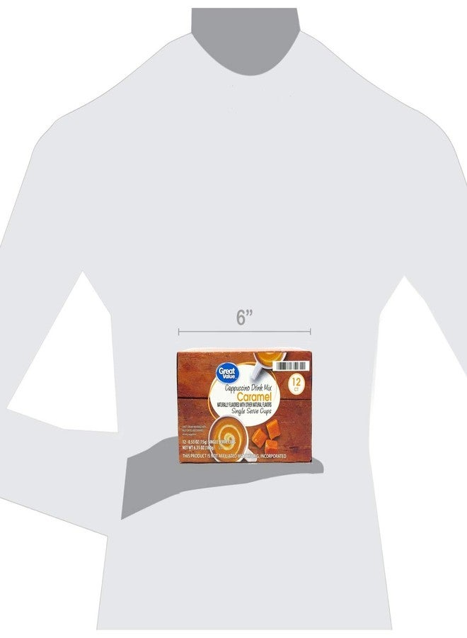 Great Value Cappuccino Coffee and Hot Drink Single Serve Pods, 12 Count (Caramel Cappuccino, Pack of 4) - Image 5
