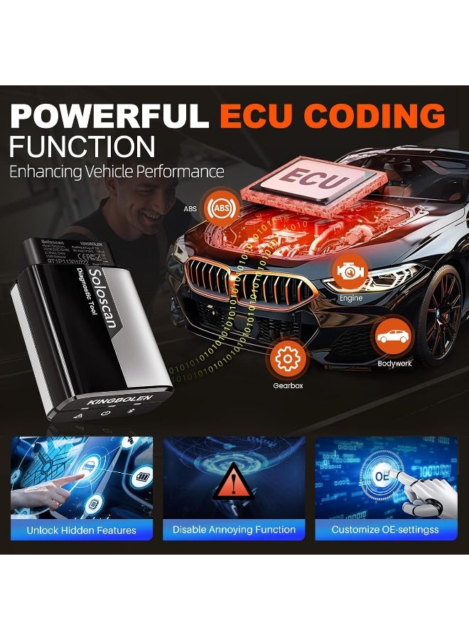 kingbolen أداة تشخيص KINGBOLEN Soloscan OBD2 لسيارات لاند روفر / جاكوار - Image 4