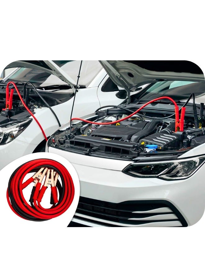 Heavy Duty Jumper Cables for Car Battery, 2.2 M / 6.5 Feet (2000 AMP) Heavy Duty Automotive Booster Cables for Jump Starting Dead or Weak Batteries, Carrying Bag Included - Image 2