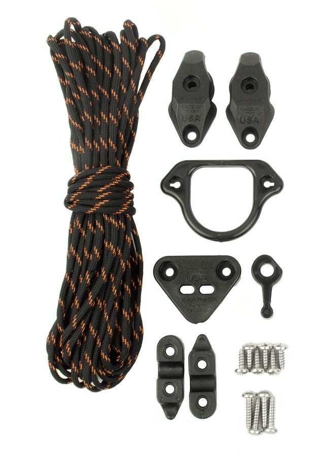 YakAttack LeverLoc Anchor Trolley Kit | Kayak Anchor System with Stealth Pulleys & PadHooks | Includes Reflective 35' Paracord & Mounting Hardware | Easy Install | Made in USA - Image 1