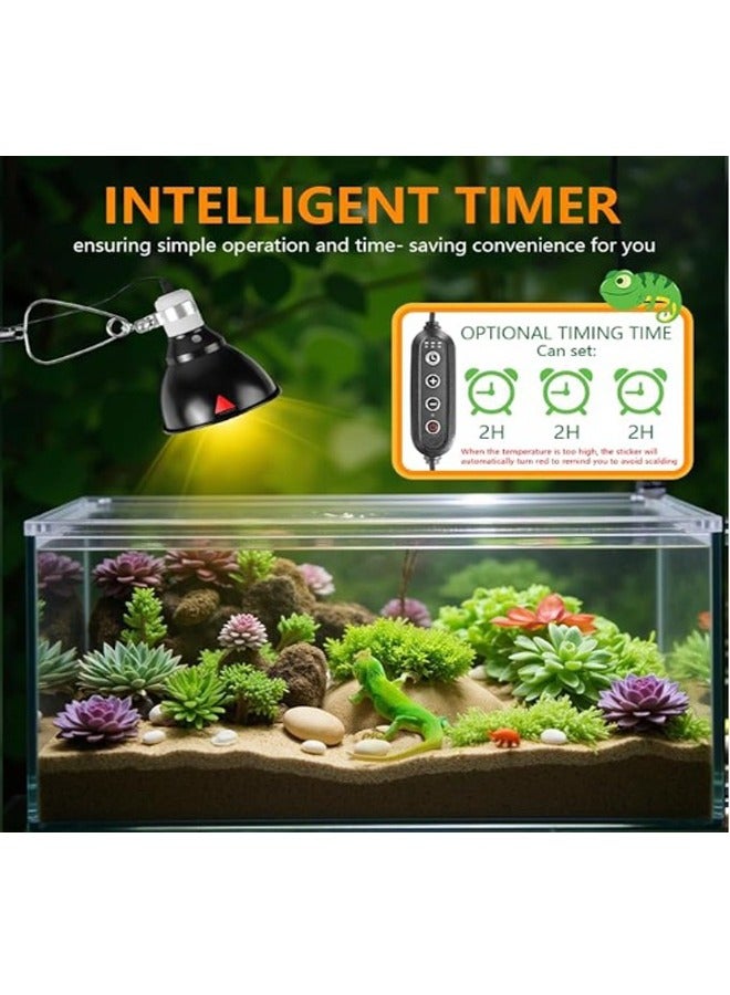 general Reptile 300WUVA UVB Light Lamp Reptile Heating Lampshade provides a comfortable living space for pets with British plugs - Image 3