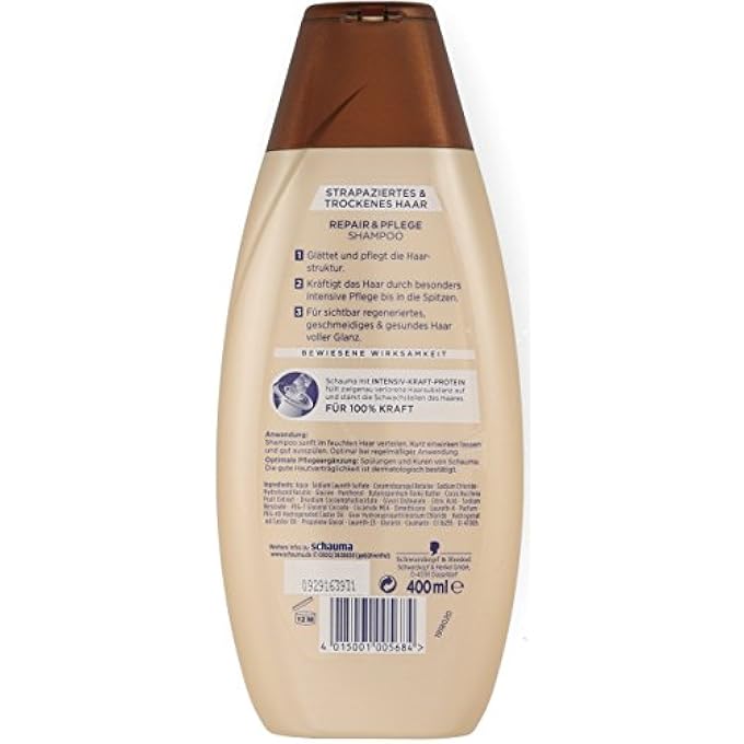 Schauma SCHWARZKOPF REPAIR & CARE SHAMPOO 4 PACK (4 X 400 ML) - Image 2