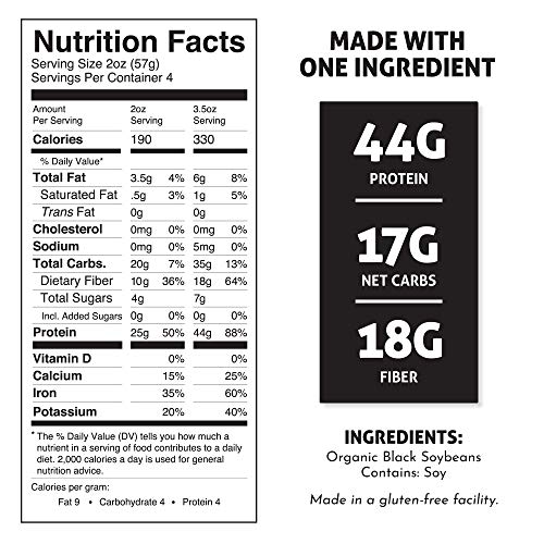 The Only Bean - Organic Black Bean Spaghetti Pasta - High Protein, Keto Friendly, Gluten-Free, Vegan, Non-GMO, Kosher, Low Carb, Plant-Based Bean Noodles - 8 oz (6 Pack) - Image 3