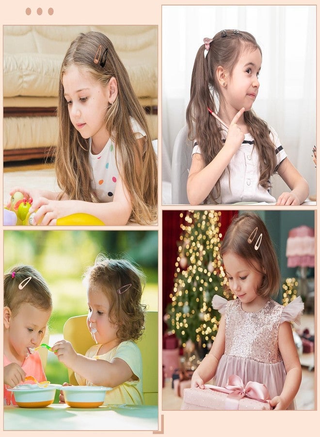 ZEELPETAL Candy Color Barrettes and Non-Slip Metal Snap Hair Accessories for Girls, Teens, and Women Women Hair Clips, Large Snap Hair Clips Barrettes Hairpins for Thick Hair - 10 pc, Multi Color - Image 4