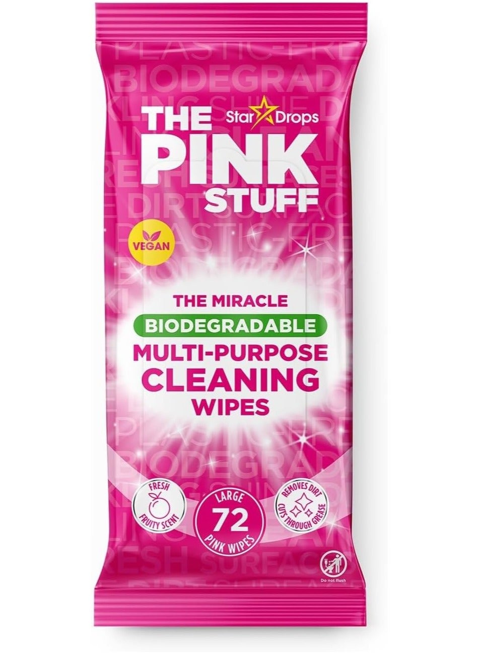 Stardrops The Pink Stuff Cleaning Multipurpose Wipes Large Size 72 Wipes