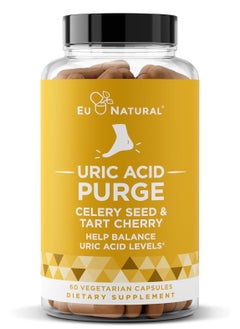 Eu Natural Purge Celery Seed & Tart Cherry Vegetarian 60 Capsules  - Image 1