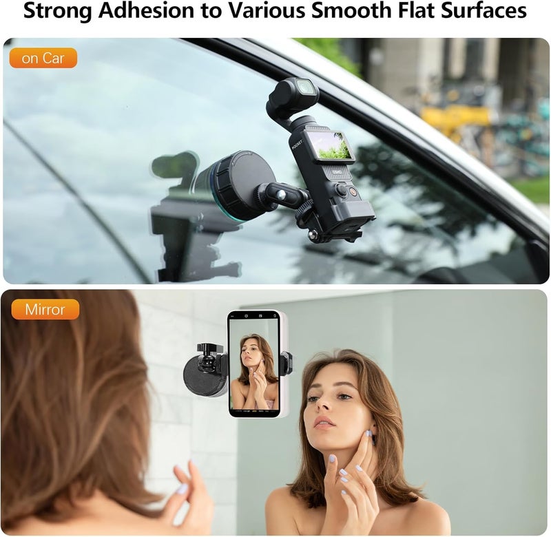 Suction Cup Holder for DJI OSMO Pocket 3/4 and Osmo Action Series - Mobile Phone POV Holder Stand - Image 5