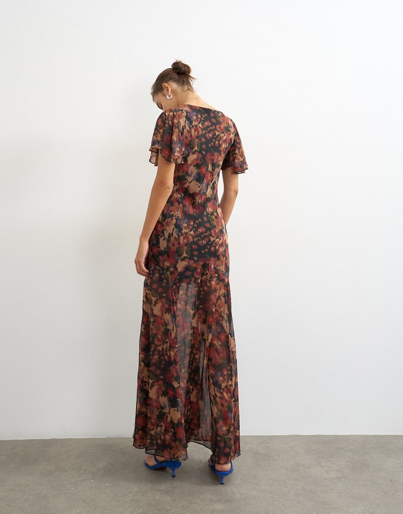 TOPSHOP Floral Print Maxi Dress - Image 2