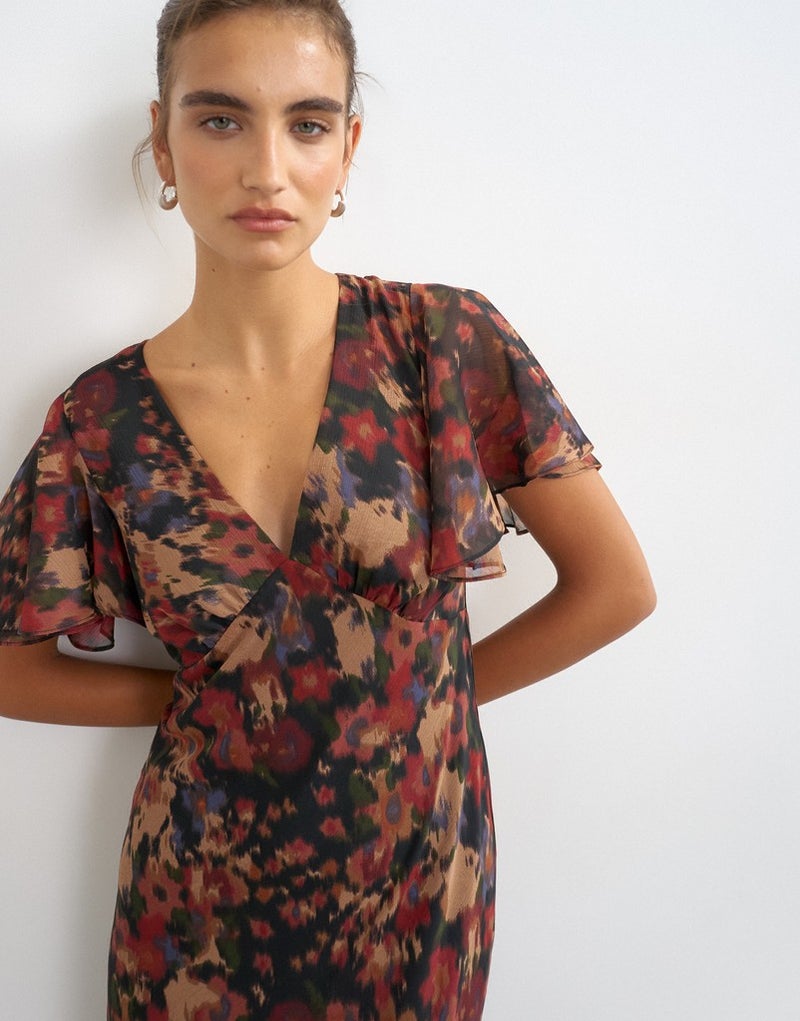 TOPSHOP Floral Print Maxi Dress - Image 3