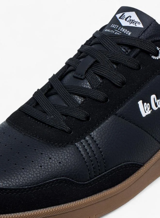 لي كوبر Men's Panelled Lace-Up Sneakers
