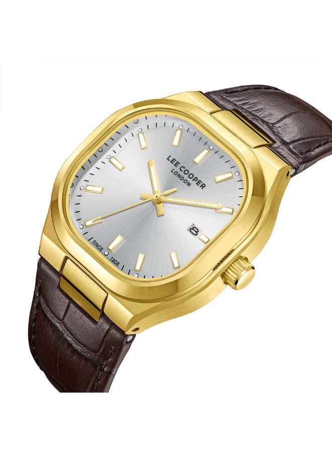 Lee Cooper Men's Leather Analog Watch LC08179.133 - 42X47 mm - Image 2