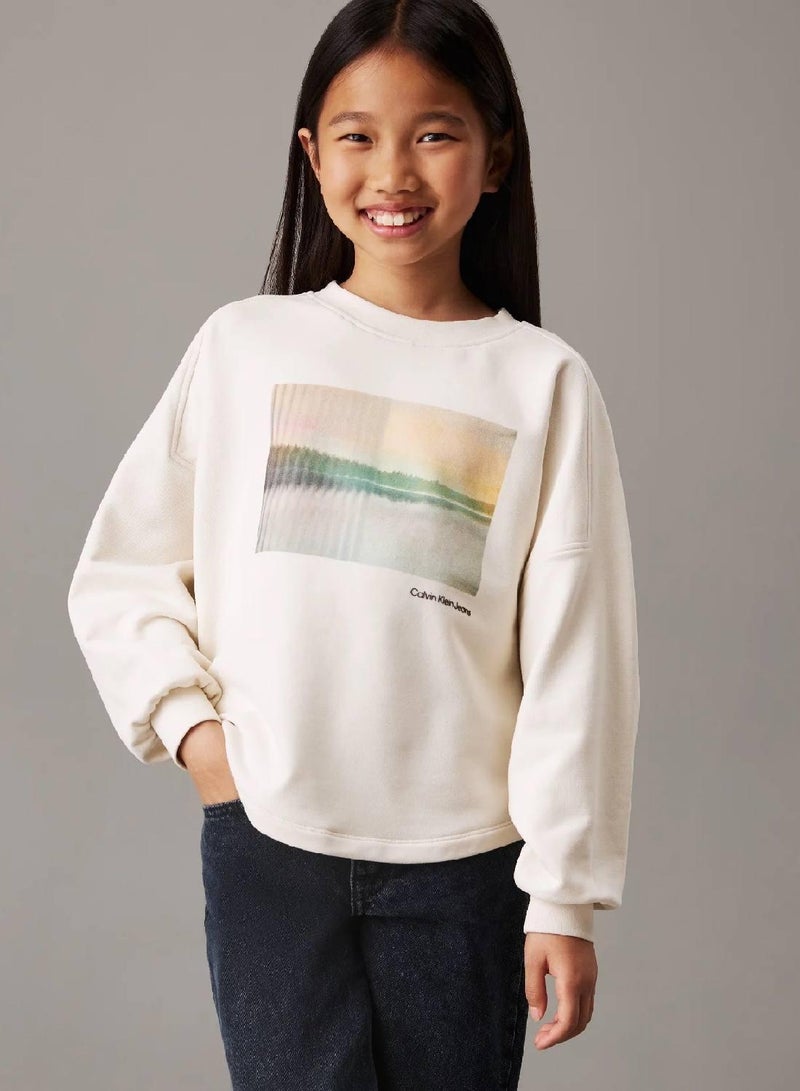 Calvin Klein Jeans Graphic Sweatshirt - Image 1