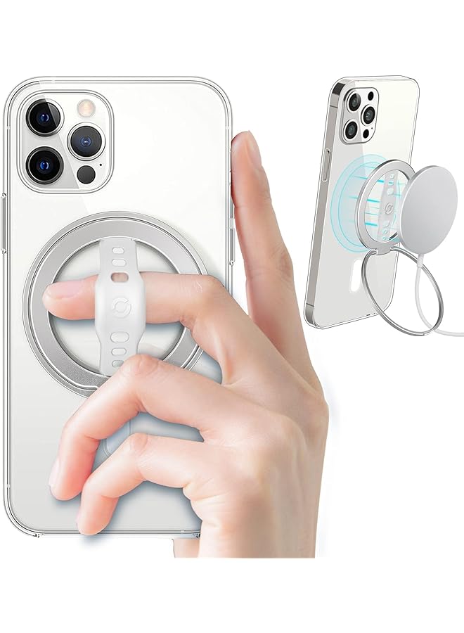 Green Tiger Magnetic Phone Grip Stand, Upgrade Finger Ring Holder, Removable Kickstand Loop, Only for iPhone 14, 13, 12 Pro/Max/Plus - Image 1