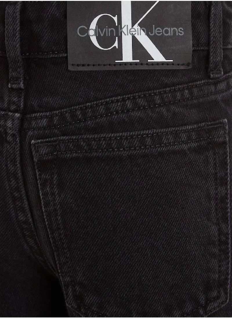 Calvin Klein Jeans Calvin Klein Jeans Kids, Girls' Jeans - Wide leg - Casual Bottoms - Cotton , Black