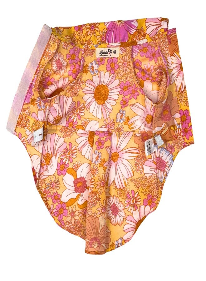 Lulala Pet Summer T-Shirt Hawaii Style Floral Pet Dog Shirt Breathable Cool Clothes Puppy Sweatshirt for Small Medium Puppy and Dogs (Yellow, 14 Inch) - Image 4