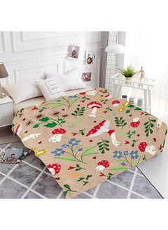 Sowide Red Mushroom Soft Decor Fleece Blanket Lightweight All Season Plant Mushrooms Throw Blanket for Couch Sofa Bed Mushroom Decor Birthday Gifts Blankets for Adult Baby Kids Pet Blanket All Season 40"x50"  - Image 3