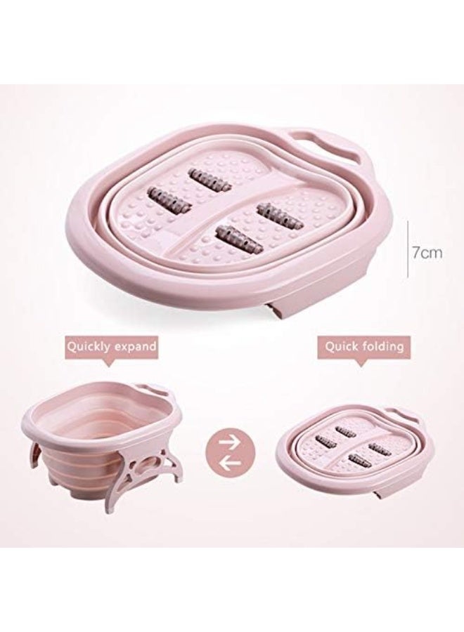Kimaya Foot SPA Bath Tub Foot Soak Bath Tub with Massaging Rollers Spa Basin for Soaking Stress Relief Portable Collapsible Foot Massage Bucket Foldable Foot Spa Collapsible - Image 2