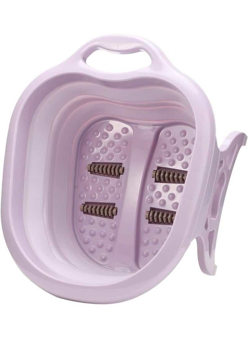 Kimaya Foot SPA Bath Tub Foot Soak Bath Tub with Massaging Rollers Spa Basin for Soaking Stress Relief Portable Collapsible Foot Massage Bucket Foldable Foot Spa Collapsible - Image 4