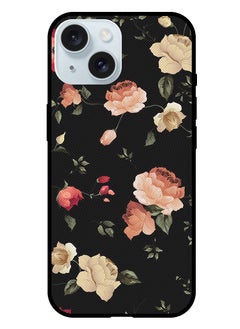 Protective Case Anti Scratch Shock Proof Bumper Cover For iPhone 15 Plus Colourful Lotus