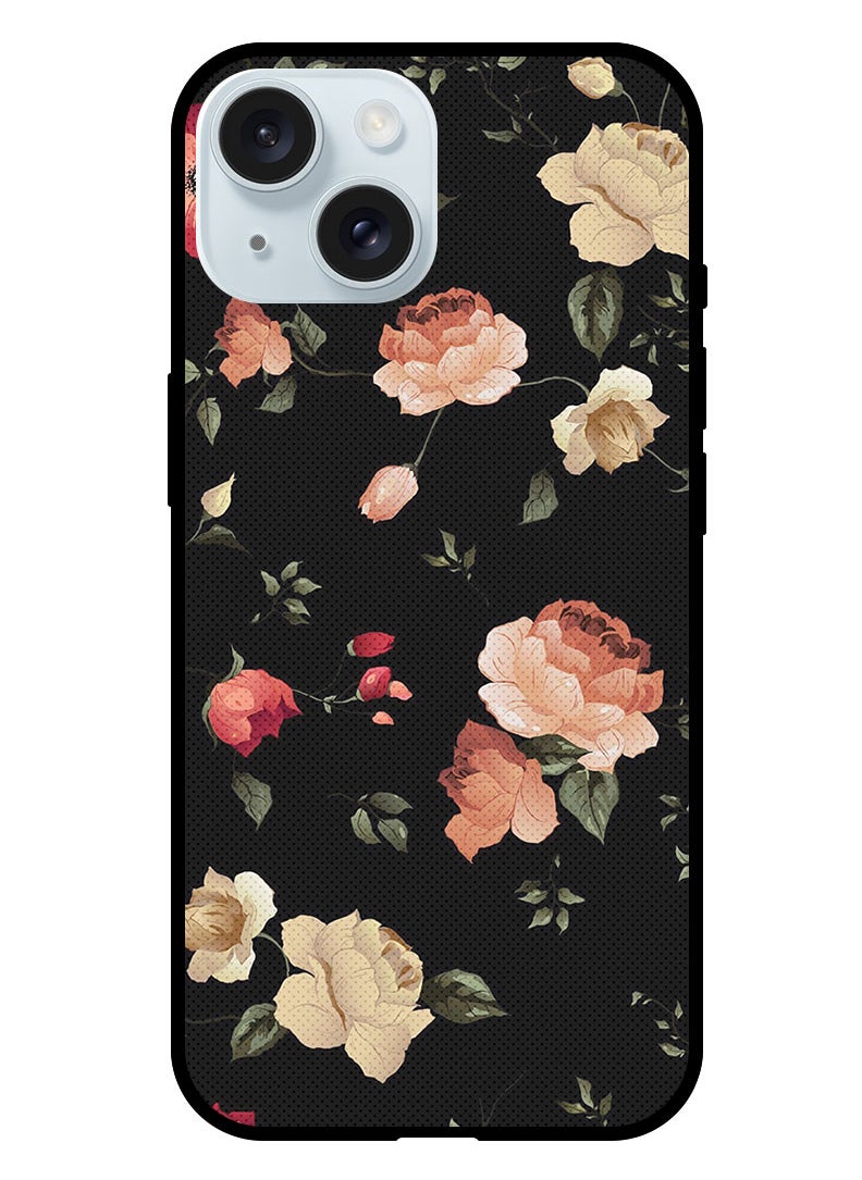 Theodor - Protective Case Anti Scratch Shock Proof Bumper Cover For iPhone 15 Plus Colourful Lotus - Image 1