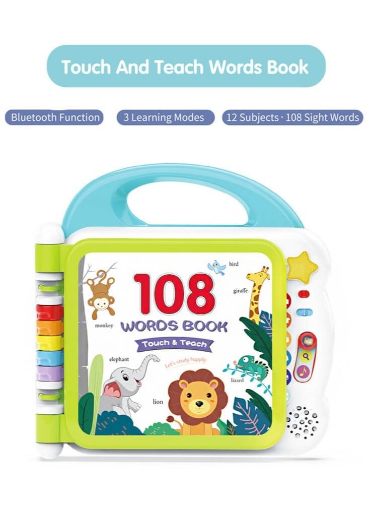 GOOTOY - Touch And Teach Words Book, English Reading Enlightenment Book, English and Chinese Early Education Learning - Image 1