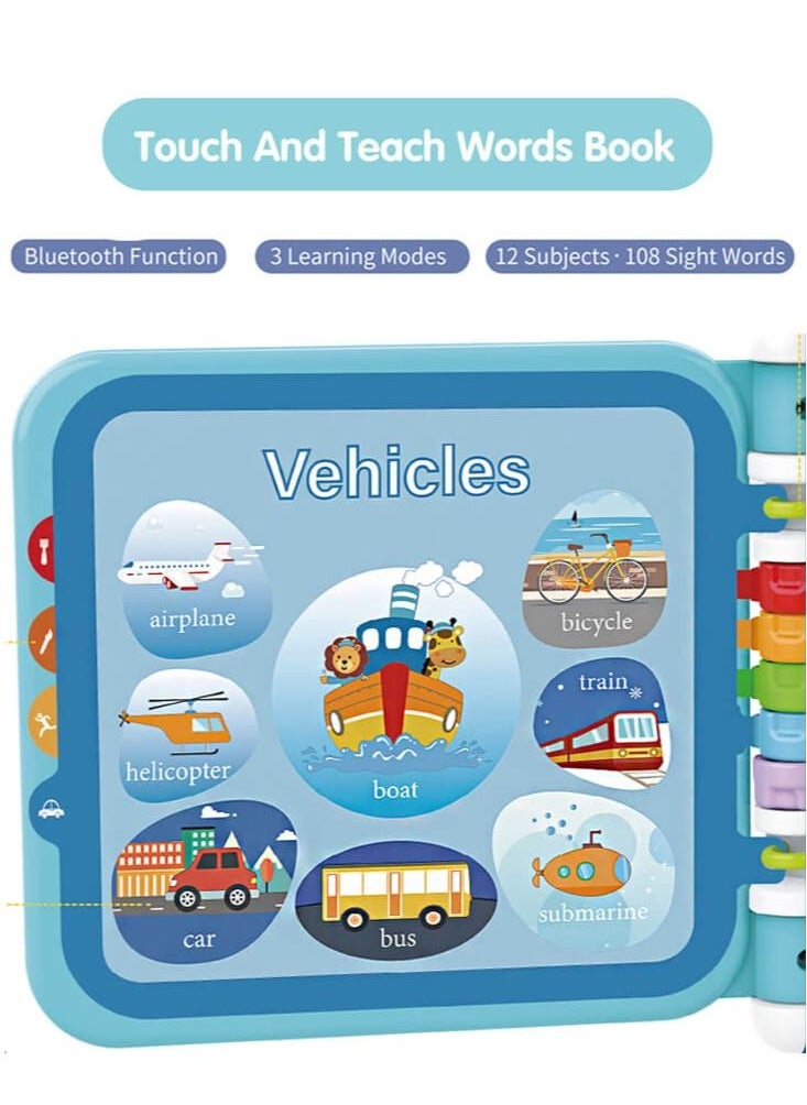 GOOTOY - Touch And Teach Words Book, English Reading Enlightenment Book, English and Chinese Early Education Learning - Image 1