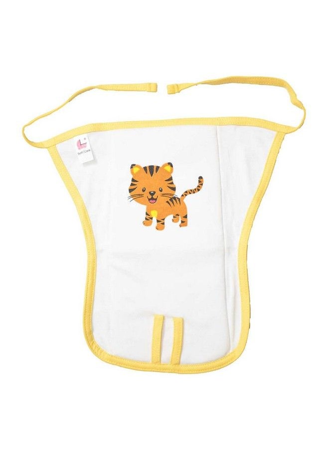 SOFTCARE - Medium Size Premium Cotton Cloth Wide Padded Reusable Nappy 4 7 Months (Pack Of 3) - Image 1